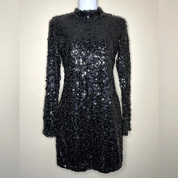 Sequined deep-back hm dress - Picture 2 of 3